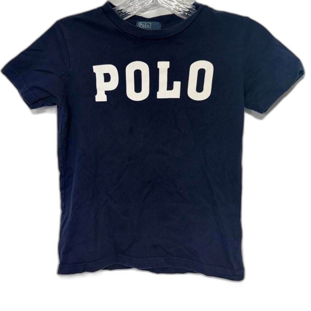 Polo Ralph Lauren Kids Boys Small 6 Navy Blue T-shirt